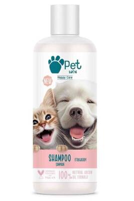 Pet Love Doğal Argan Yağlı Çilekli Şampuan 500ml - Pet Love