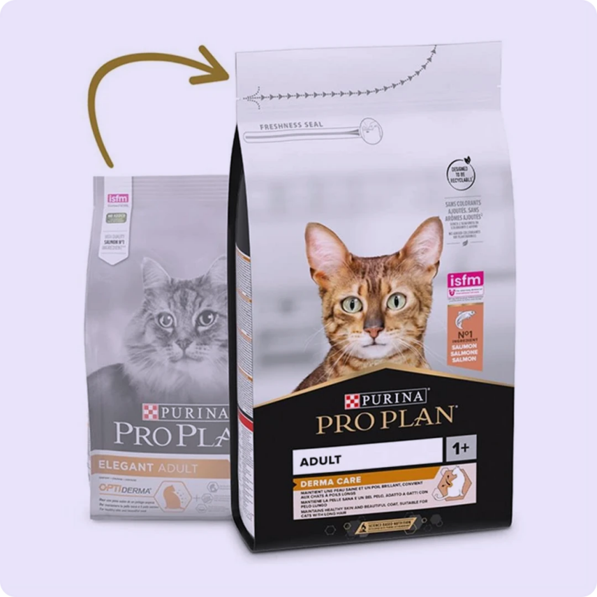 Pro Plan Derma Care Somonlu Tüy Yumağı Önleyici Yetişkin Kedi Maması 10 kg - 2