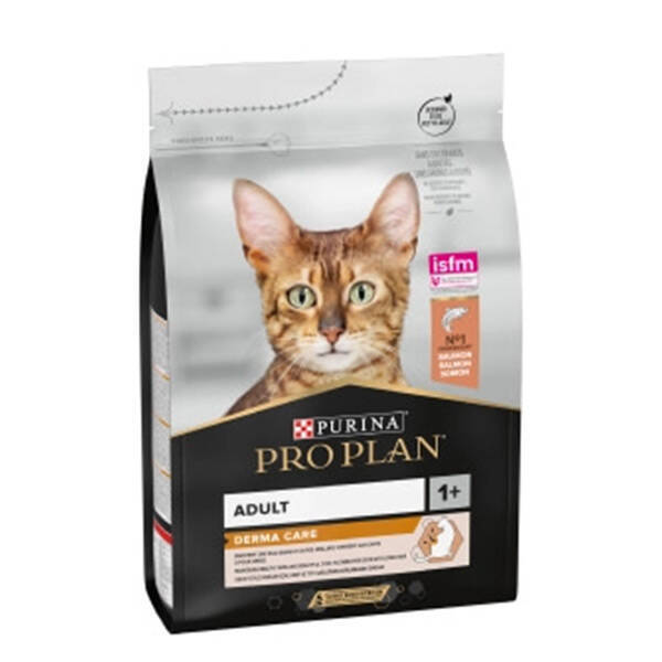 Pro Plan Derma Care Somonlu Tüy Yumağı Önleyici Yetişkin Kedi Maması 10 kg - 1
