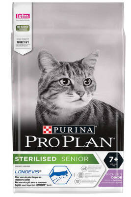 Pro Plan Hindi Etli Kısırlaştırılmış Yaşlı Kedi Maması 3kg - 2