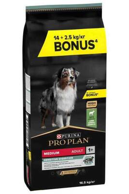 Pro Plan Kuzu Etli Orta Irk Yetişkin Köpek Maması 14kg +2,5kg - PROPLAN