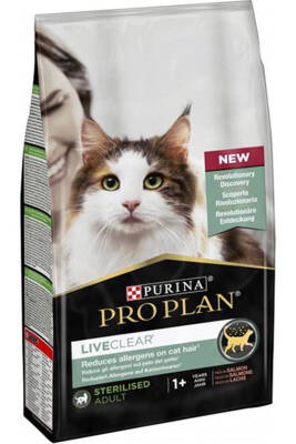 Pro Plan LiveClear Alerjen Azaltan Somonlu Kısırlaştırılmış Kedi Maması 1,4kg - PROPLAN
