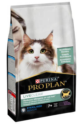 Pro Plan Liveclear Hindili Kısırlaştırılmış Yaşlı Kedi Maması 1,4kg - PROPLAN