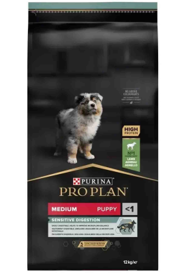 Pro Plan Puppy Kuzu Etli Orta Irk Hassas Mideli Yavru Köpek Maması 12kg - PROPLAN