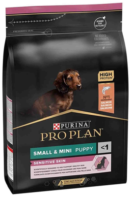 Pro Plan Puppy Somonlu Küçük Irk Hassas Derili Yavru Köpek Maması 3kg - PROPLAN