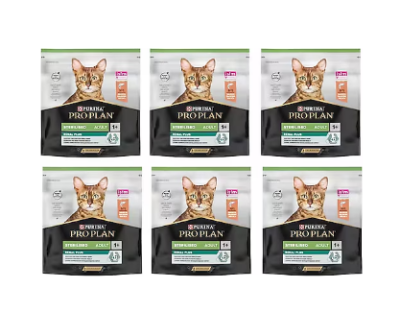 Pro Plan Sterilised Somonlu 400 gr 6'lı Kısırlaştırılmış Yetişkin Kedi Maması - PROPLAN