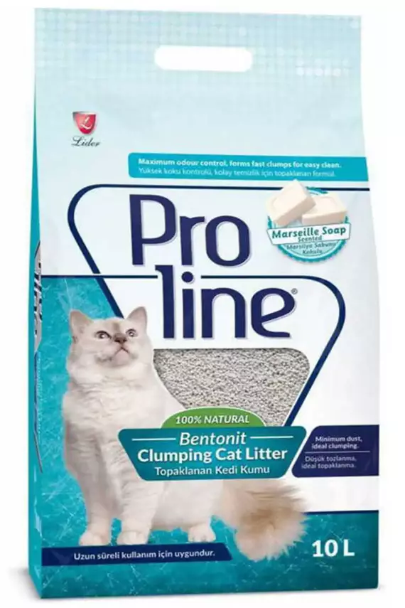 Proline Marsilya Sabunlu Bentonit Kedi Kumu 10lt - 1