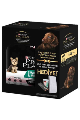 Proplan Puppy Somonlu Küçük Irk Yavru Köpek Maması 3kg + Ölçü Kabı + Eğitim Pedi + Bakım Rehberi HEDİYE! - PROPLAN