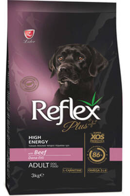 Reflex Plus Dana Etli Yüksek Aktiviteli Yetişkin Köpek Maması 3kg - Reflex