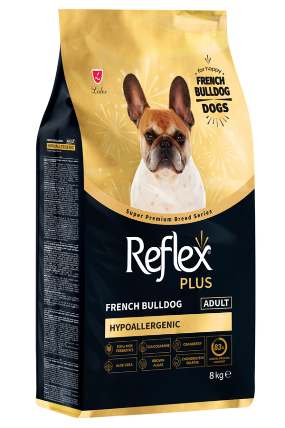Reflex Plus French Bulldog Yetişkin Köpek Maması 8 Kg - 1