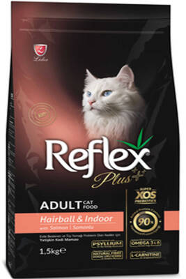 Reflex Plus Hairball Somonlu Yetişkin Kedi Maması 1,5kg - Reflex