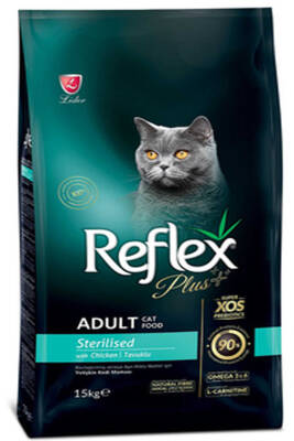 Reflex Plus Kısırlaştırılmış Tavuklu Kedi Maması 15kg - Reflex