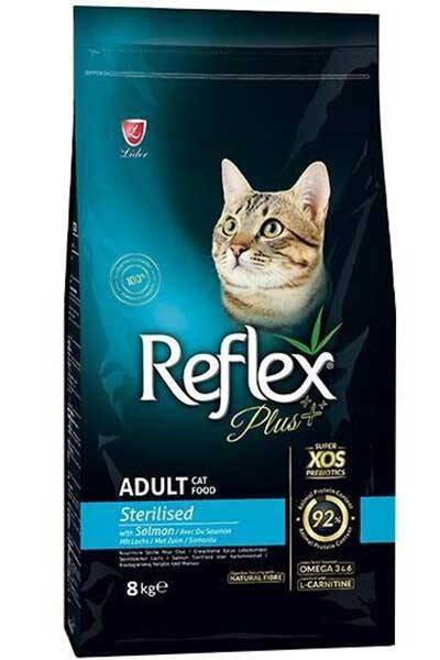 Reflex Plus Somonlu Kısırlaştırılmış Kedi Maması 8kg - 1