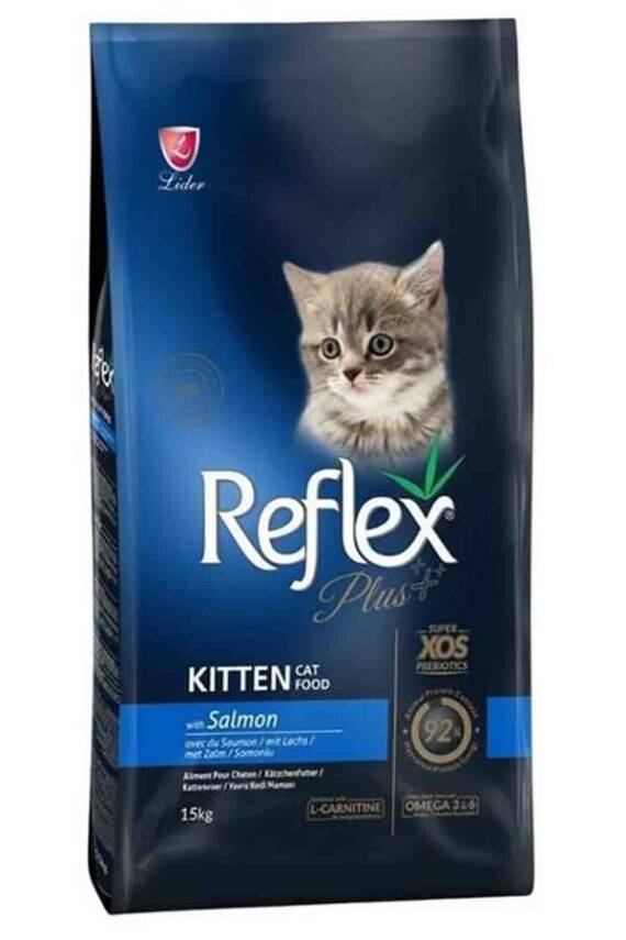 Reflex Plus Somonlu ve Pirinçli Yavru Kedi Maması 15kg - 1