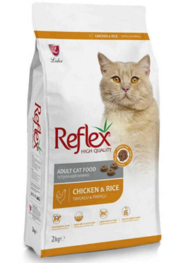 Reflex Tavuklu ve Pirinçli Yetişkin Kedi Maması 2kg - 1