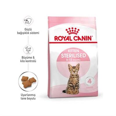 Royal Canin Kitten Sterilised Yavru Kısırlaştırılmış Kedi Maması 2kg - 2