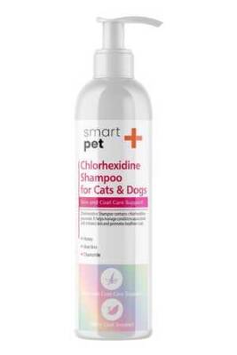 SmartPet + Clorhexidine Kedi ve Köpekler için Kaşıntı ve Tahriş Giderici Şampuan 250ml - SmartPet +