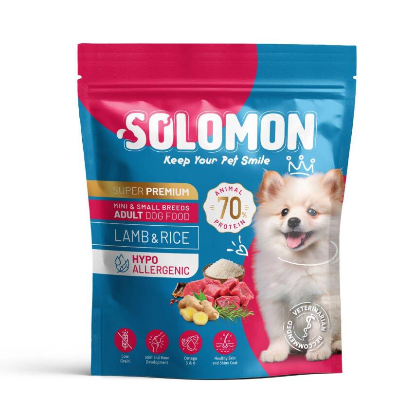 Solomon Yetişkin Küçük Irk Süper Premium Köpek Maması 1,5 kg - Hipoalerjenik - Düşük Tahıllı - 1