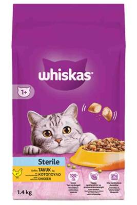 Whiskas Tavuklu Havuçlu Kısırlaştırılmış Kedi Maması 1,4kg - Whiskas